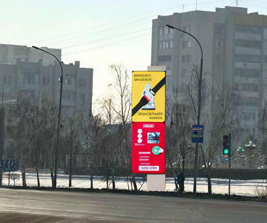 Наружная реклама в Кокшетау: пр. Назарбаева, уг. пр. Абылай хана (мечеть)